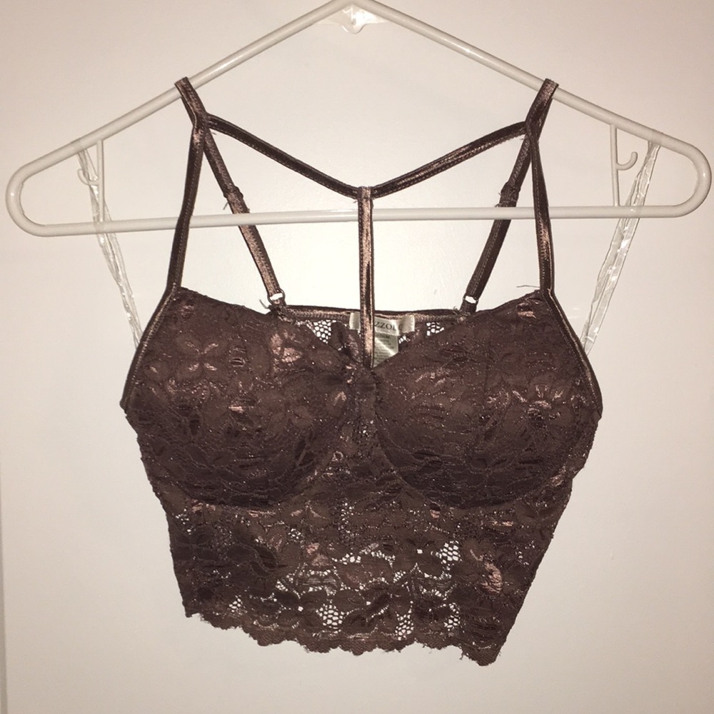 Cute brown strapped bralette